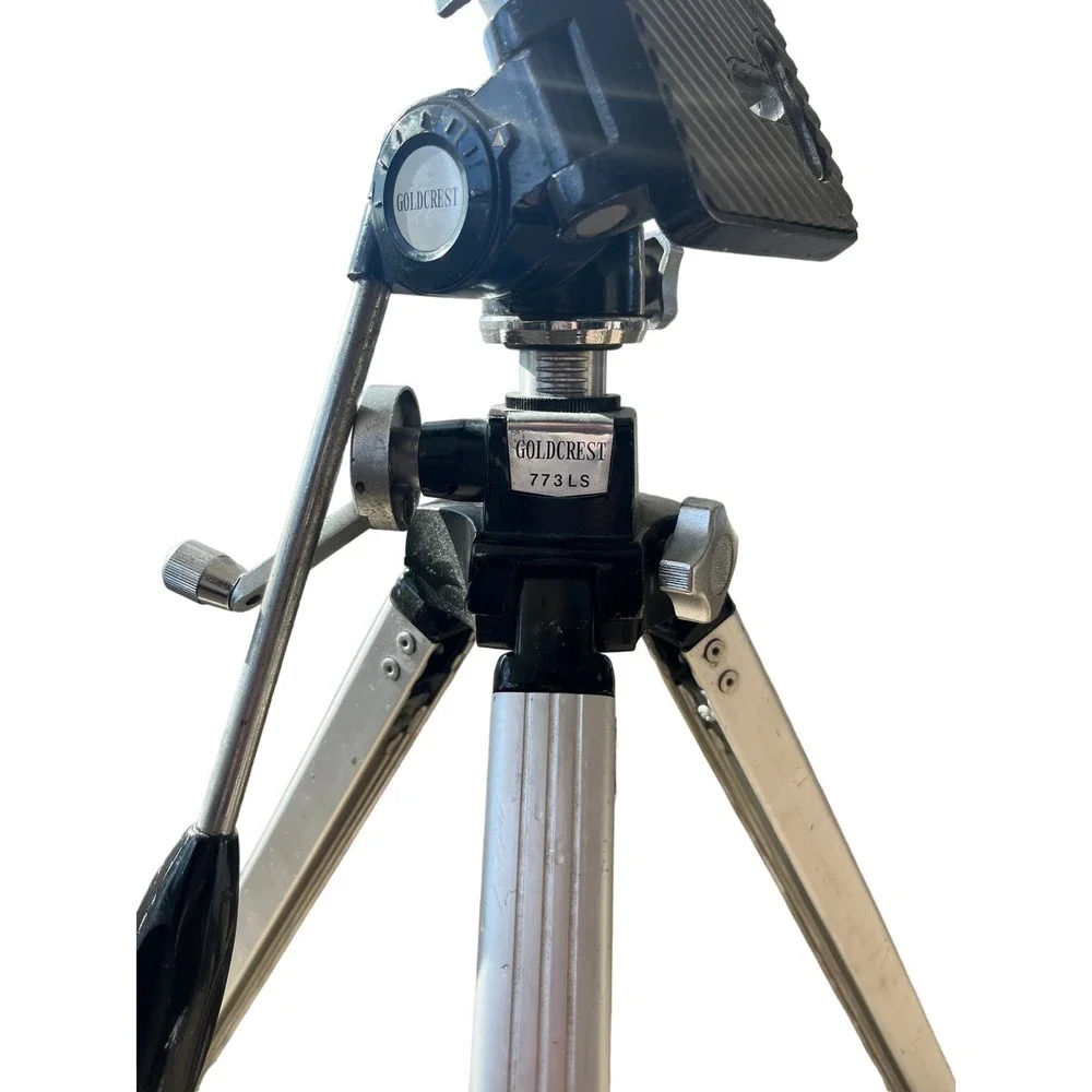 Vintage Deluxe Goldcrest 773LS Chrome Camera Tripod 50